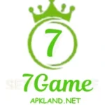 7 Game APK official logo with green crown and text – APKLAND.NET