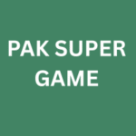 Pak Super Game logo on a green background with bold white text.