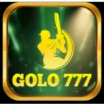 Golo 777 Game logo with golden cricket player icon on green background