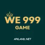 We999 game logo with crown icon and APKLAND.NET branding on a dark green background.