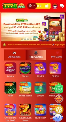 777B Game app screenshot showing Top Games