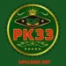 PK33 Game logo featuring a crowned poker chip emblem with red and gold design elements.