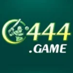 C444 Game logo featuring a cricket player swinging a bat with the text "444.GAME" in green.