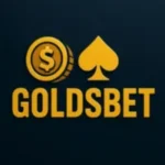 GoldsBet logo featuring a gold coin with a dollar sign and a gold spade