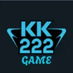 Logo of "KK222 Game" with bold blue text on a dark background.